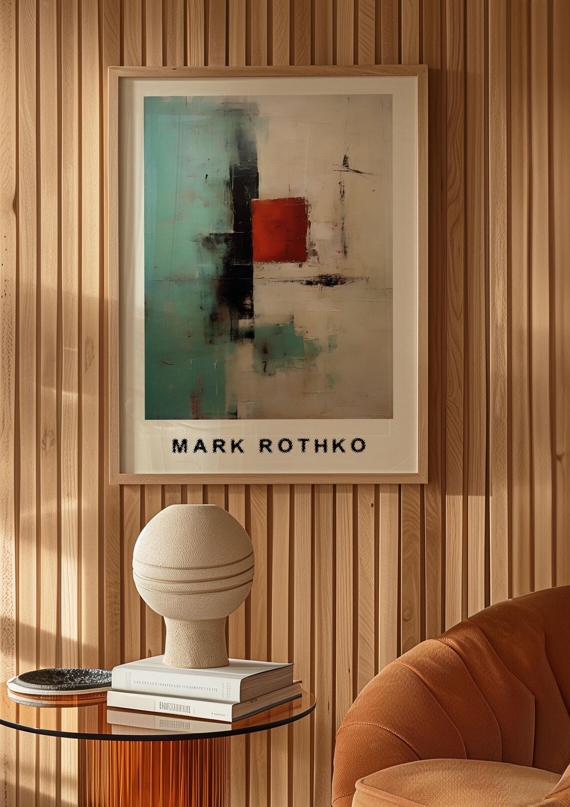 Mark Rothko Abstract Blue Poster, Minimalist Contemporary - Image 5