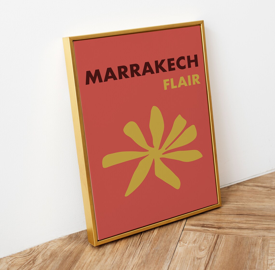 Marrakech Travel Poster, Morocco Eclectic Decor - Image 3