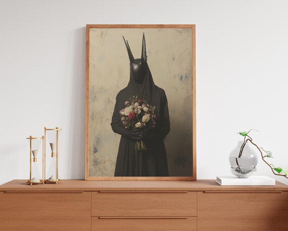 Druid With Flowers, Dark Academia Poster