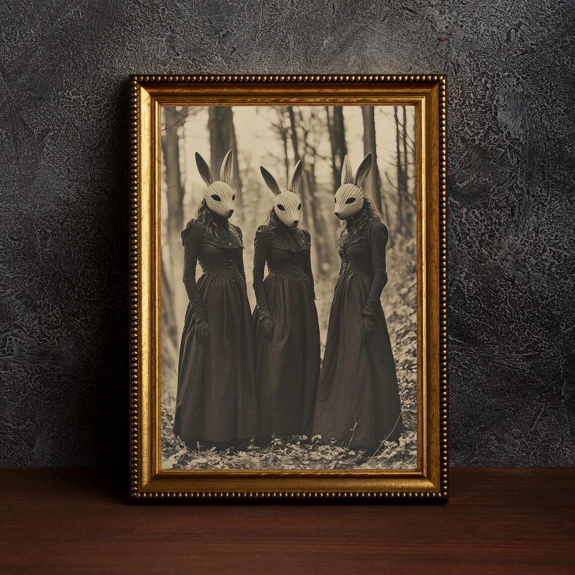Rabbit Cult Of The Forest Dark Academia Art Print