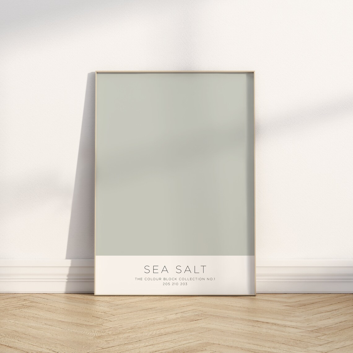 Sea Salt Sage Green Colour Block Paint Card Minimalist Decor Poster - Image 2