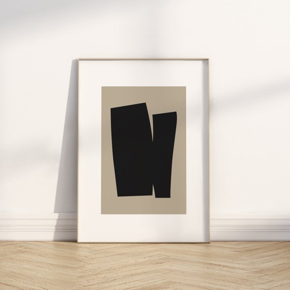 Neutral Abstract Print Abstract Minimalist Wall Art Contemporary Art Print Neutral Wall Art Modern Aesthetic Print Wall Art