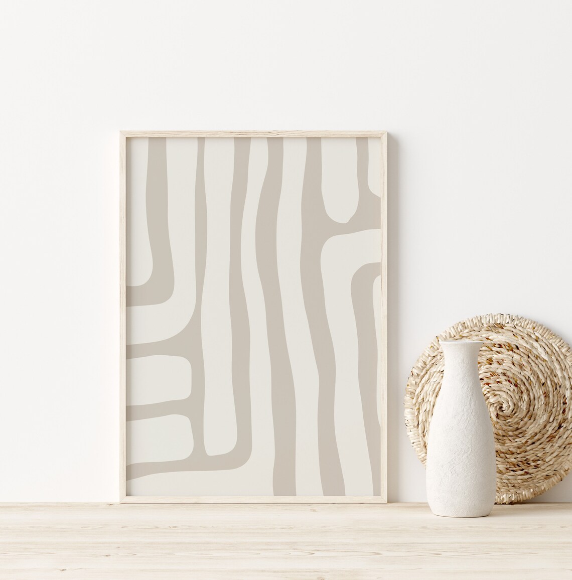 Modern Abstract Print, Organic Minimalist Boho - Image 4