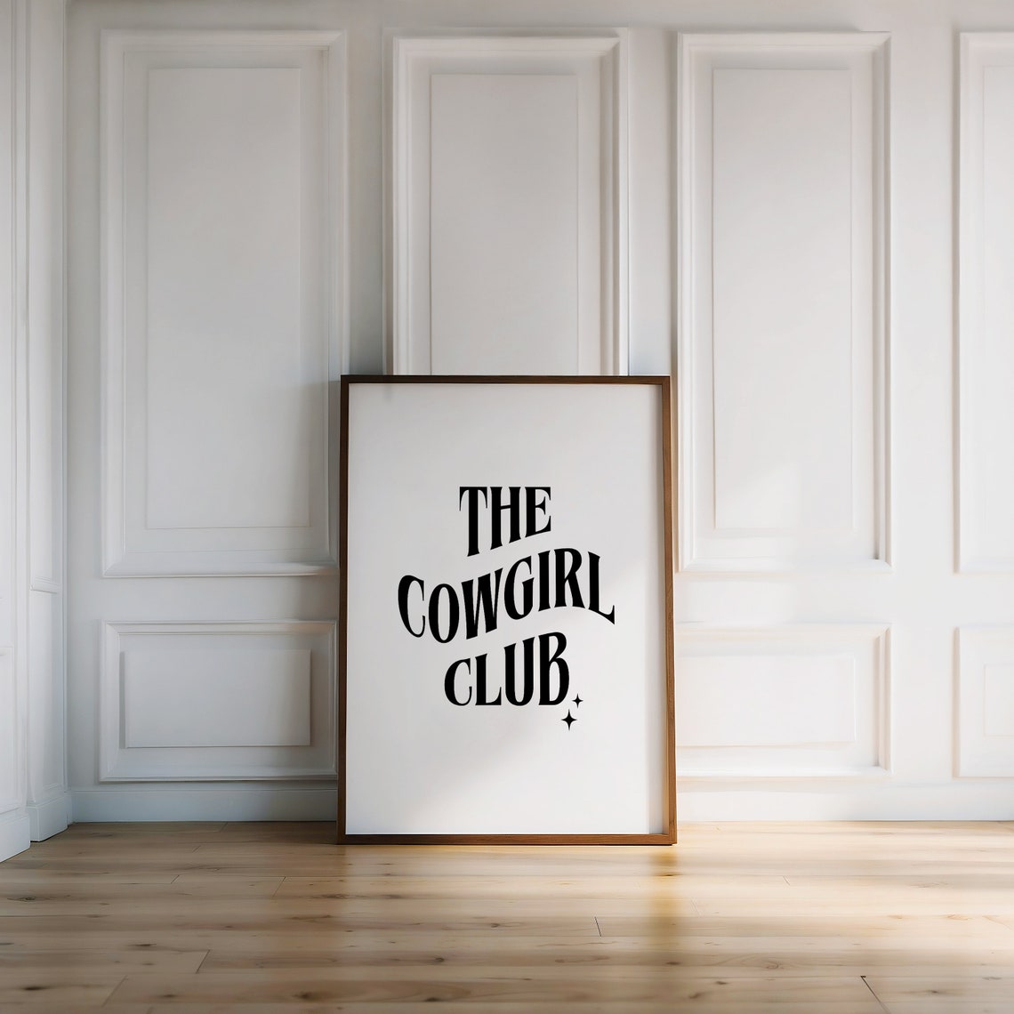 The Cowgirl Club Print Western Art Print Cowgirl Wall Art Rodeo Print Trendy Wall Art Retro Western Wall Art Wall Art