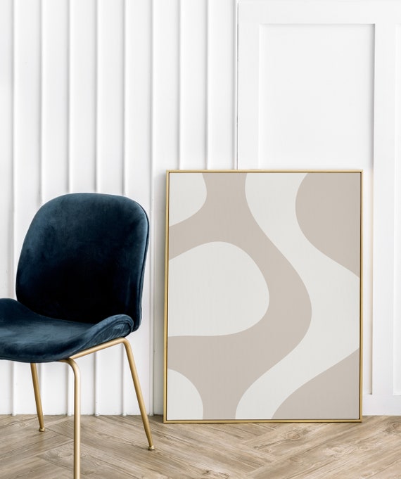 Neutral Modern Abstract Print Neutral Minimalist Wall Art Modern Art Print Beige Wall Art Minimalistic Wall Decor Wall Art