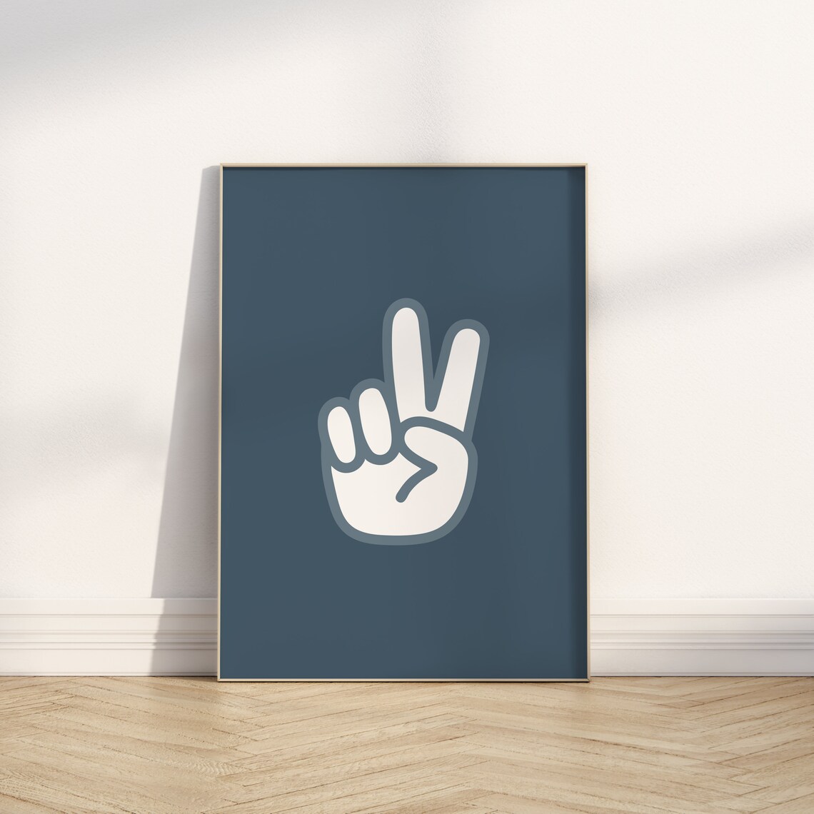 Peace Sign Print, Boy Nursery Decor Wall Art - Image 2