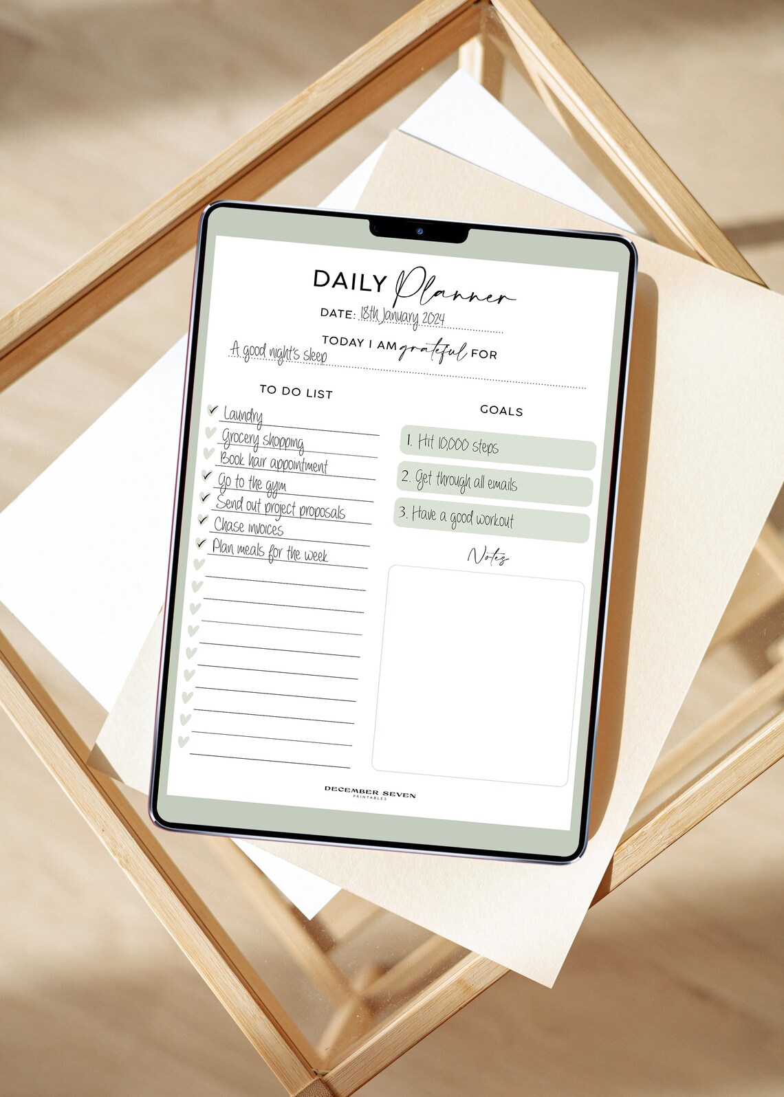 Simple Daily Planner, Productivity Schedule - Image 2