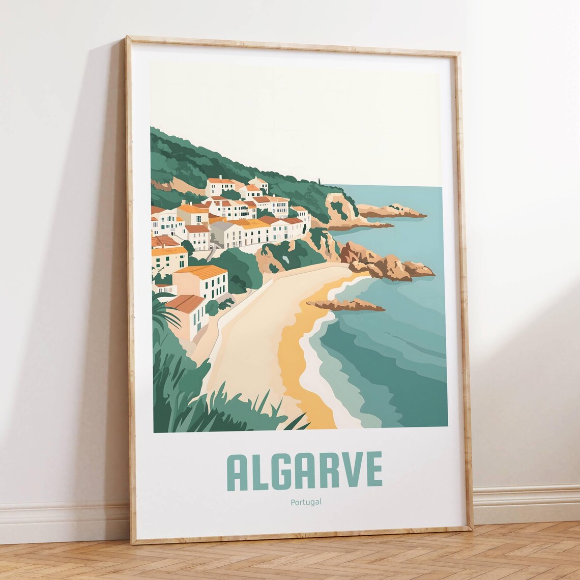 Algarve Poster Vintage Travel Poster Portugal Gift Algarve Wall Art Vacation Art Portugal Print - Image 4