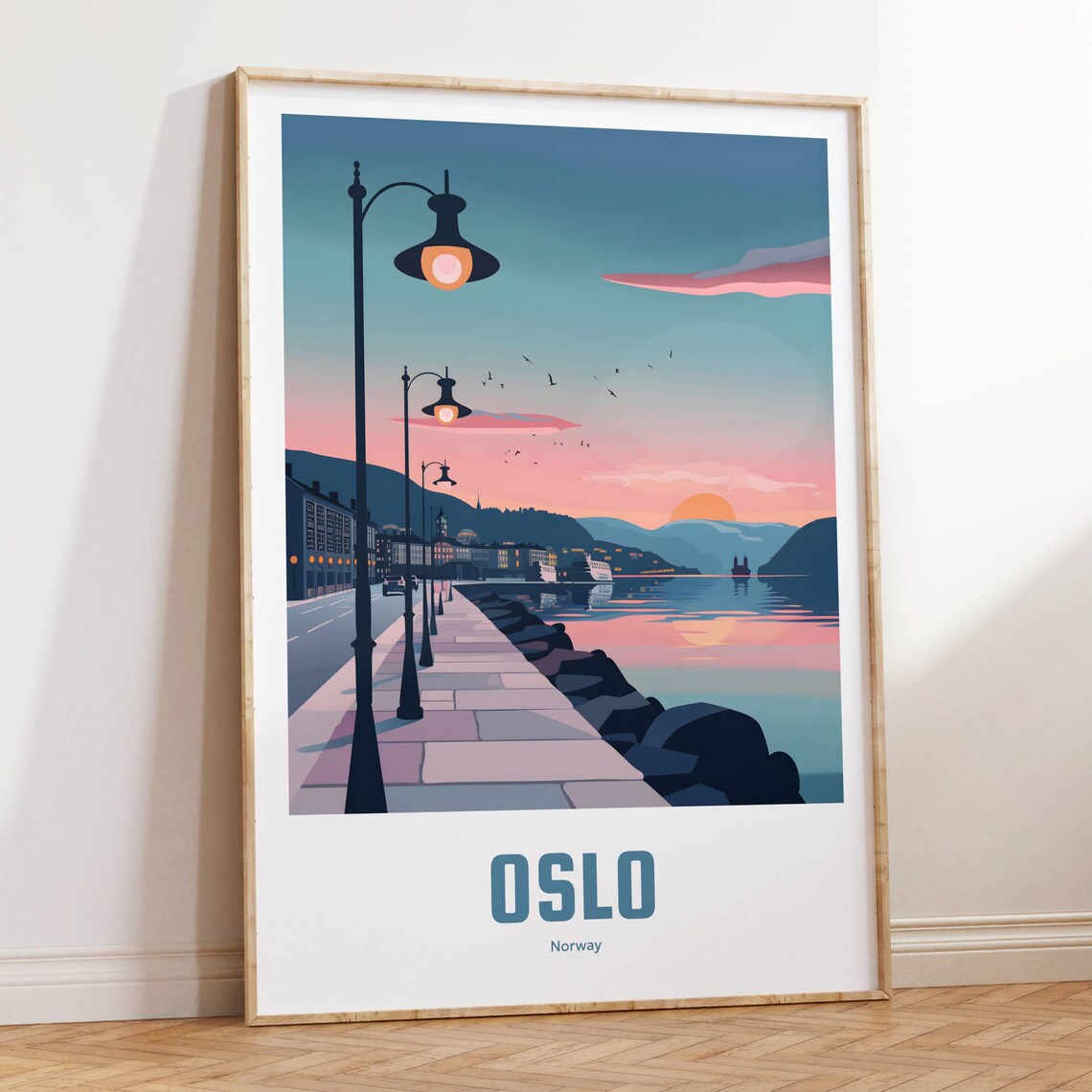 Oslo Vintage Travel Poster, Retro Wall Art Print - Image 2
