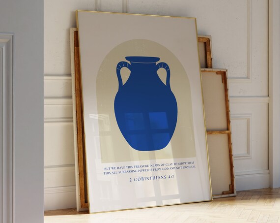 Jars Of Clay 2 Corinthians Matisse Print Christian Poster Wall Art Bible Verse Wall Art Christian Print