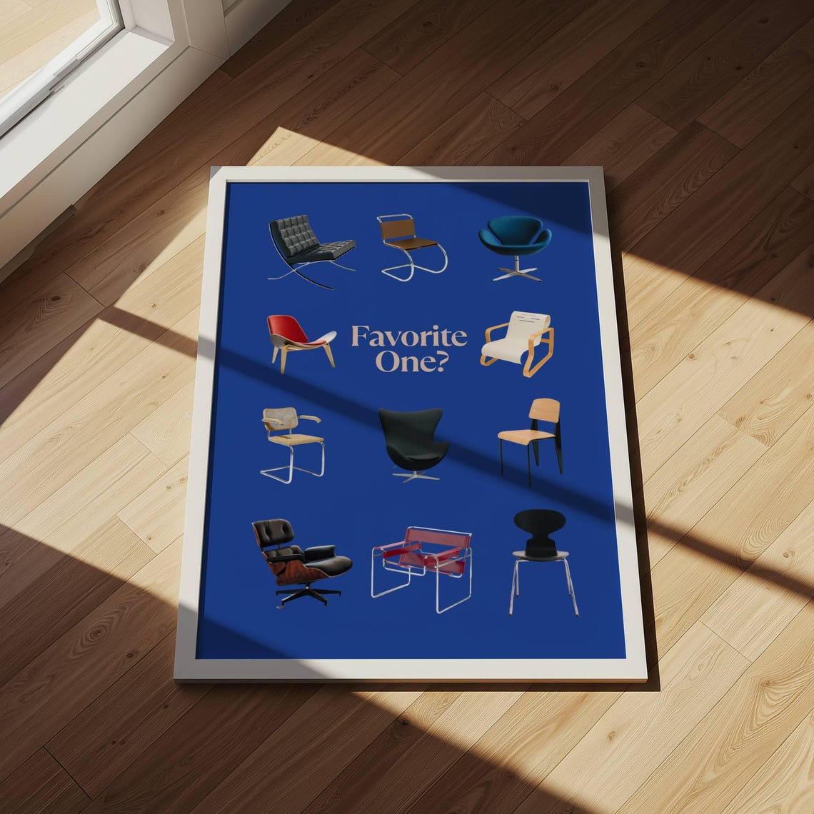 Favorite One Midcentury Modern Designer Chair Collection Poster