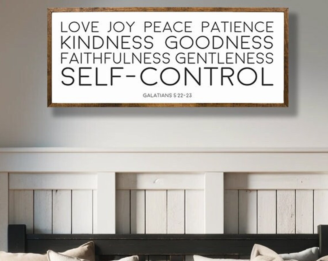 Galatians 5:22-23, Fruit of the Spirit Wall Art Print