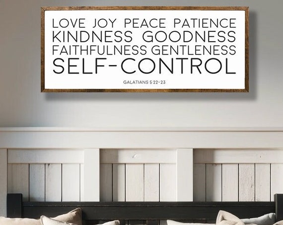 Galatians 5:22-23, Fruit of the Spirit Wall Art Print