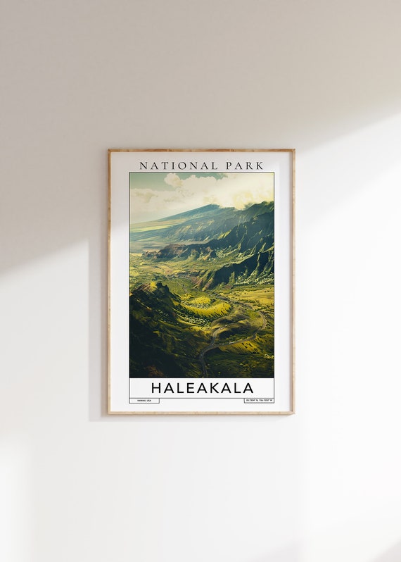 Haleakala National Park Travel Print Haleakala Park Hawaii Haleakala Poster Travel Print Hawaii National Park Haleakala Wall Art Print