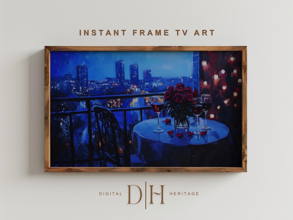 Valentines Frame Tv Art Vintage Valentine Moody Oil Painting Frame Tv Art Farmhouse Decor Love Art For Tv