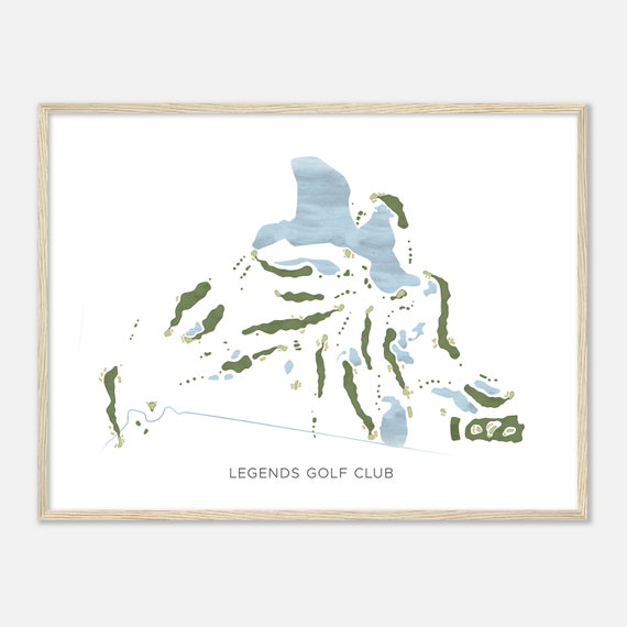Legends Golf Club Minnesota Modern Watercolor Map Golfer Gift Golf Wall Art Golf Poster Print Course Layout