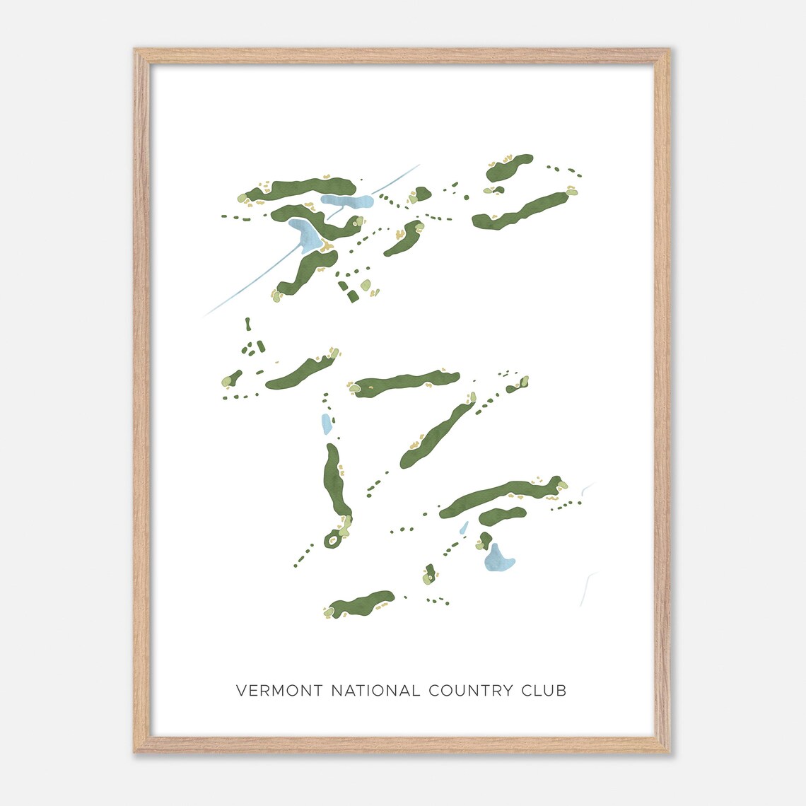 Vermont National Country Club Golf Course Minimalist Map Poster - Image 6