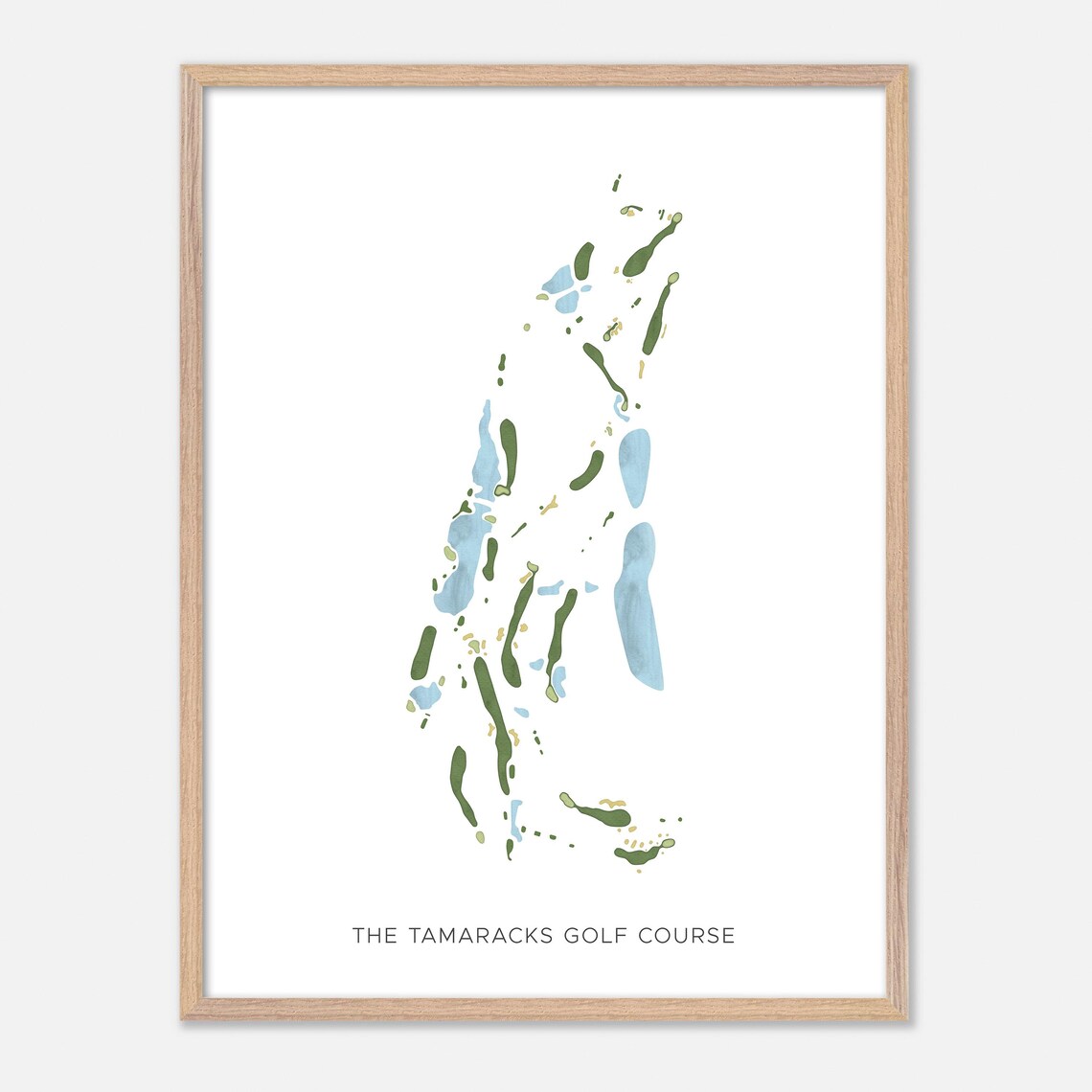 The Tamaracks Golf Course Michigan Modern Minimalist Golf Poster - Image 6