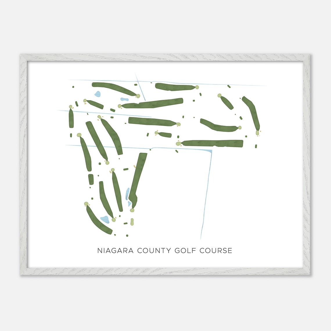 Niagara County Golf Course New York Modern Minimalist Golf Poster - Image 4
