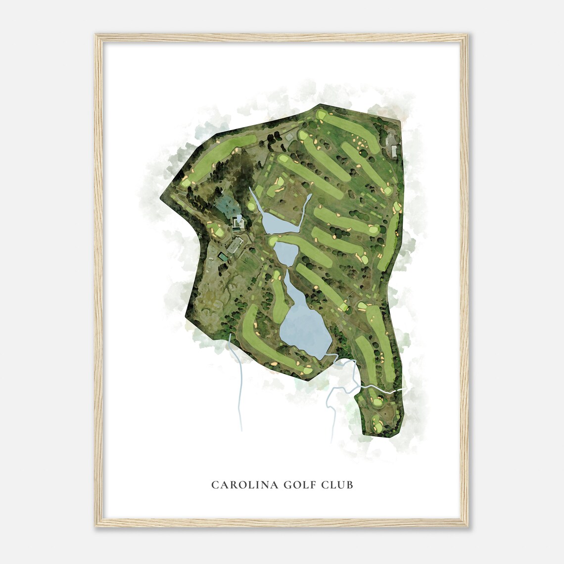 Carolina Golf Club North Carolina Classic Watercolor Golf Poster - Image 2
