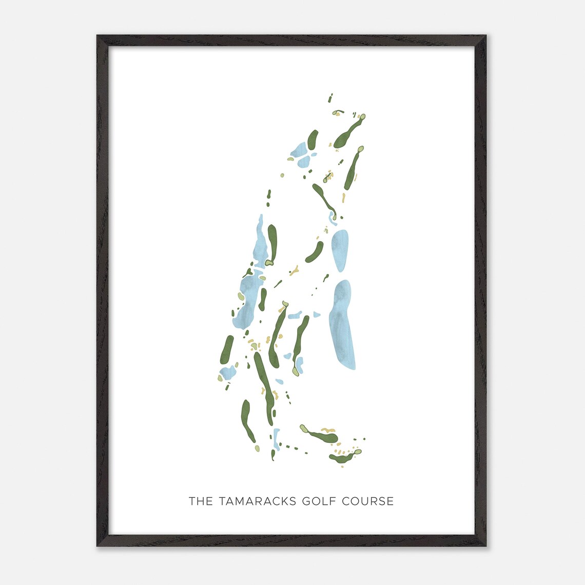 The Tamaracks Golf Course Michigan Modern Minimalist Golf Poster - Image 3