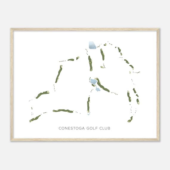 Conestoga Golf Club Nevada Modern Watercolor Map Golfer Gift Golf Wall Art Golf Poster Print Course Layout
