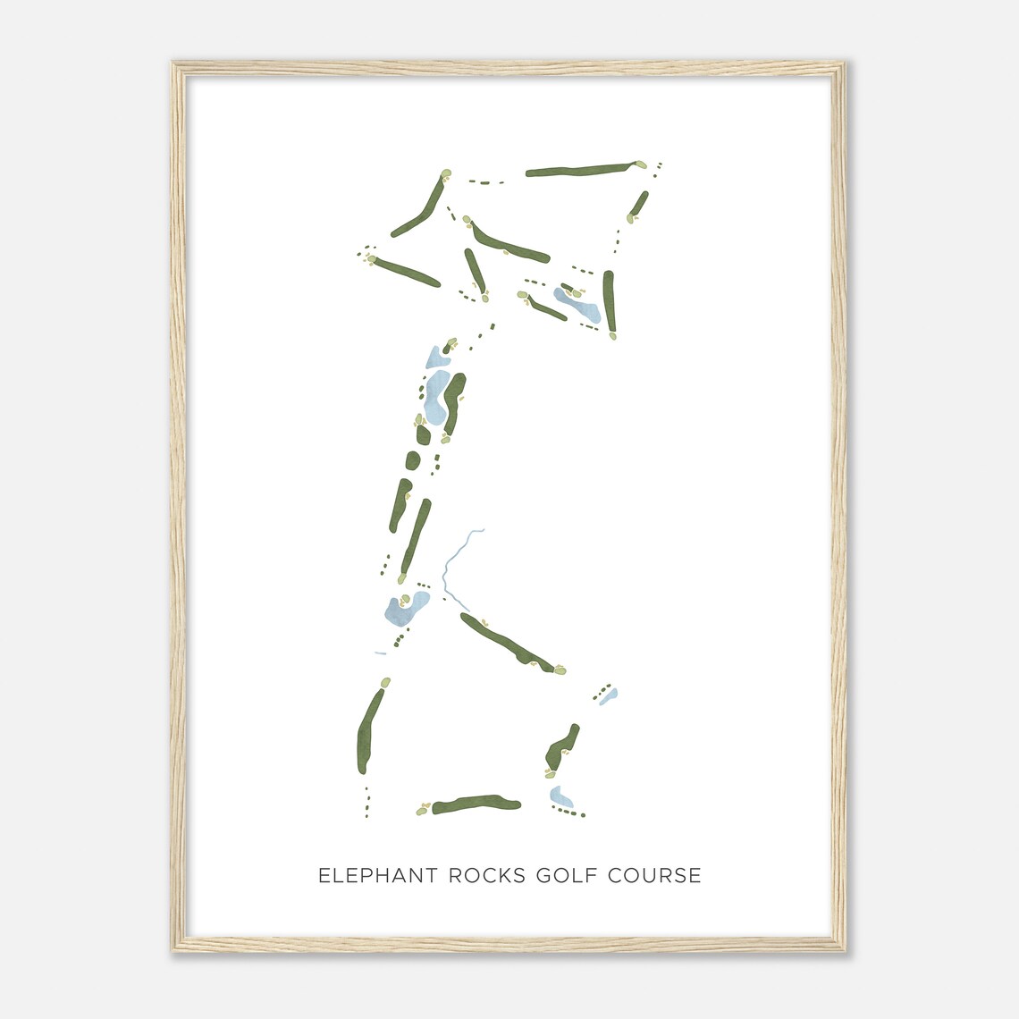 Elephant Rocks Golf Course Arizona Modern Watercolor Map Golfer Gift Golf Wall Art Golf Poster Print Course Layout - Image 2