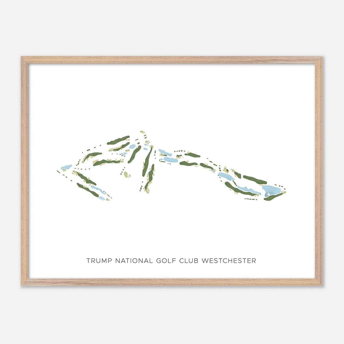 Trump National Golf Club Westchester NY Modern Minimalist Golf Poster
