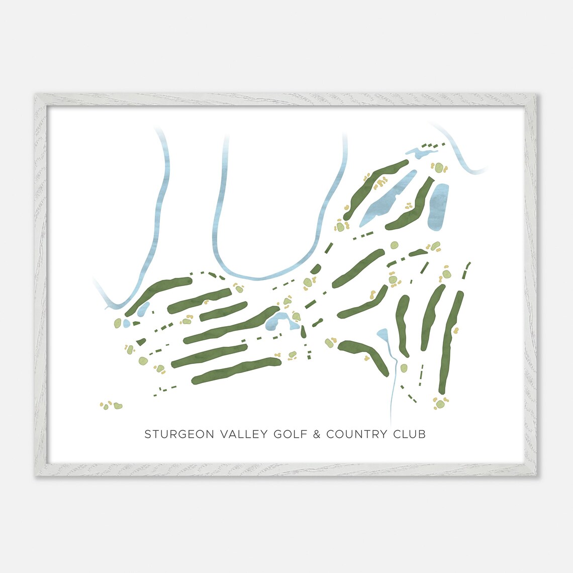 Sturgeon Valley Golf and Country Club Alberta Minimalist Poster - Image 3