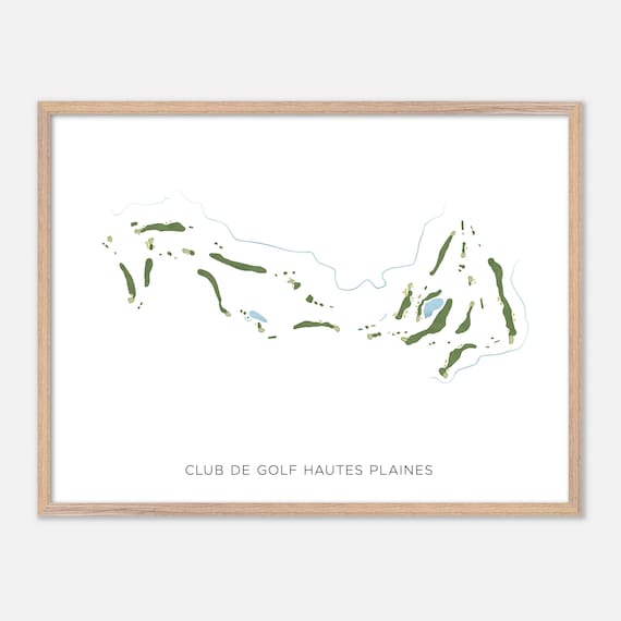 Club de Golf Hautes Plaines Quebec Minimalist Watercolor Poster
