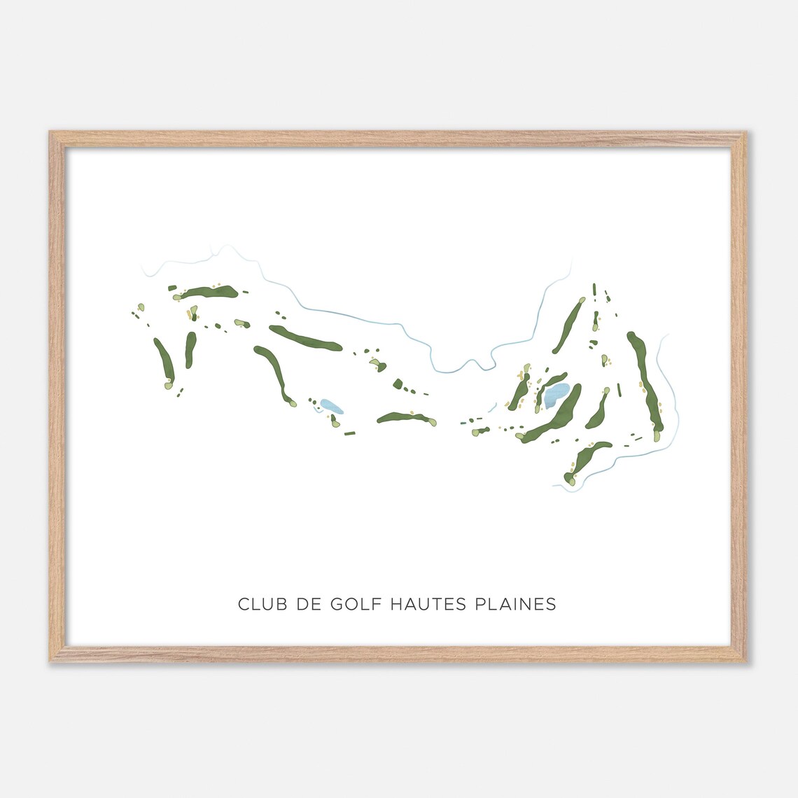 Club de Golf Hautes Plaines Quebec Minimalist Watercolor Poster
