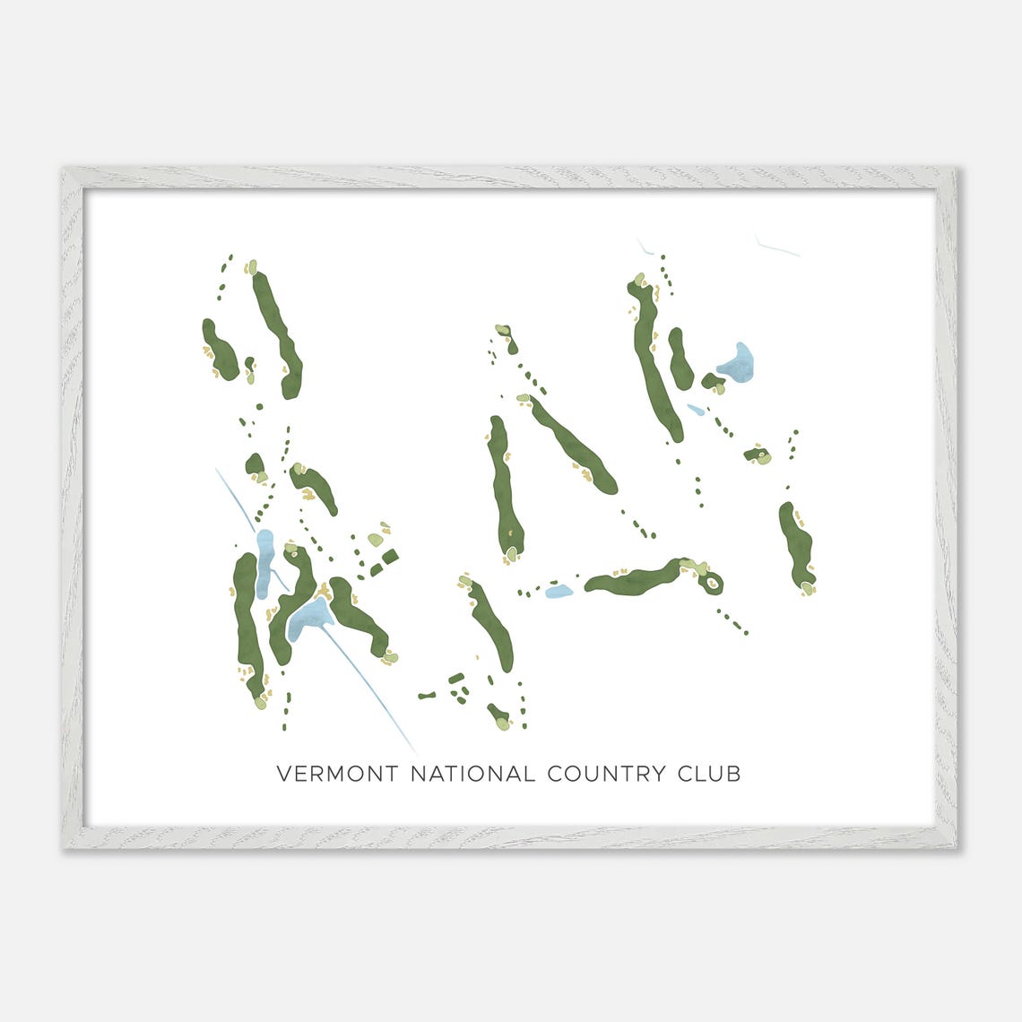 Vermont National Country Club Golf Course Minimalist Map Poster - Image 4