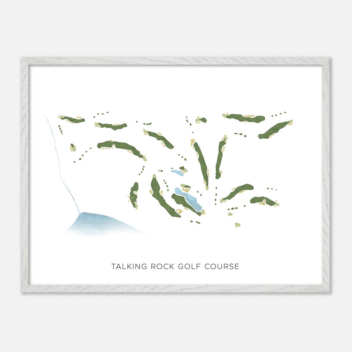 Talking Rock Golf Course Canada Modern Minimalist Map Art Poster - Image 3