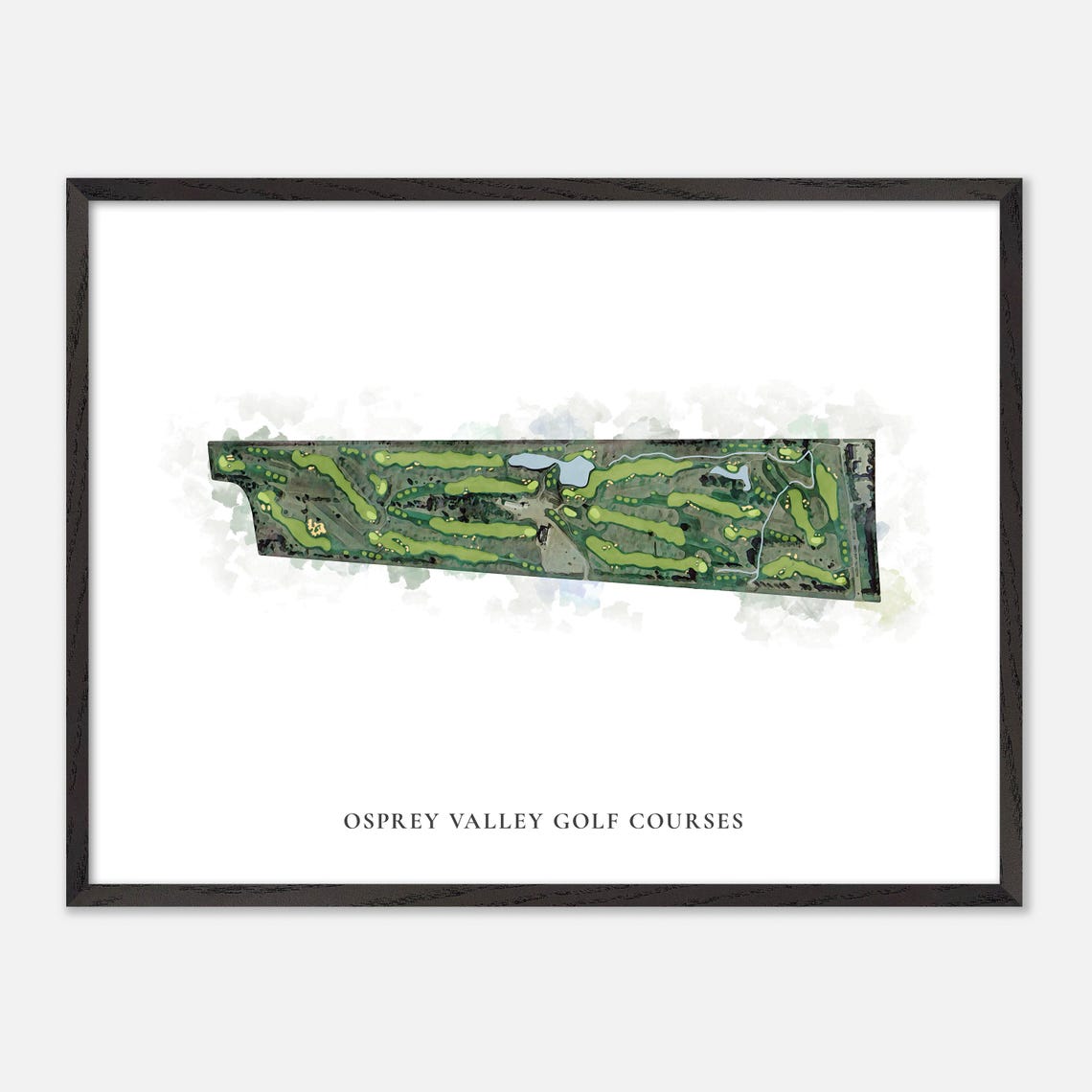Osprey Valley Golf Courses Canada Classic Watercolor Course Map Poster - Image 4