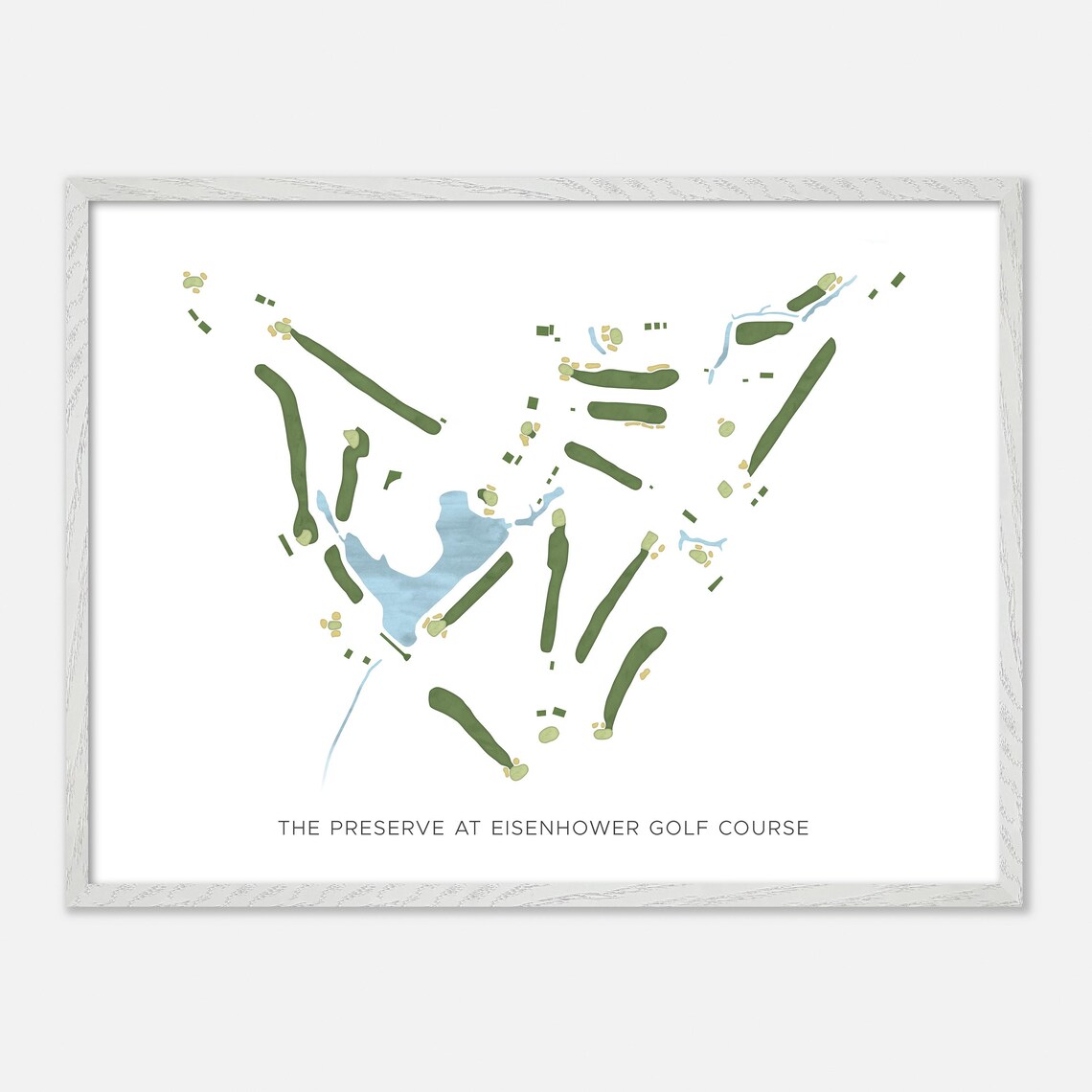The Preserve at Eisenhower Golf Course Minimalist Map Art Poster - Image 4