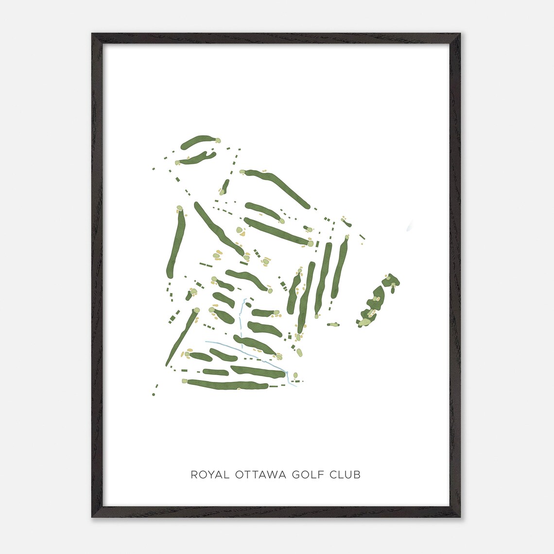 Royal Ottawa Golf Club Gatineau Canada Modern Map Art Poster - Image 2