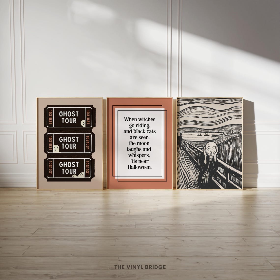 Spooky Witches Halloween Poem Vintage Typography Quote Poster - Image 3