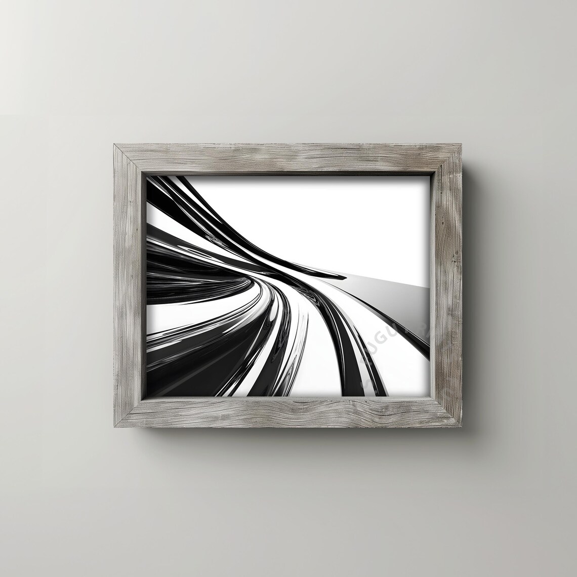 Abstract Lines Minimalist Wall Art Print - Image 2