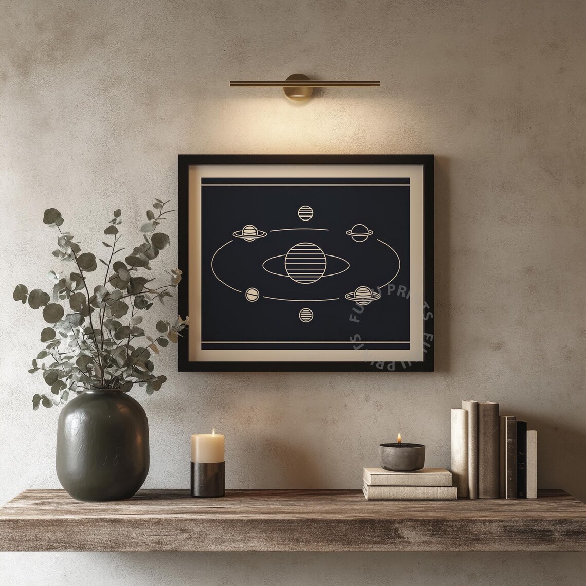 Solar System Minimalist Planets Line Art - Image 4