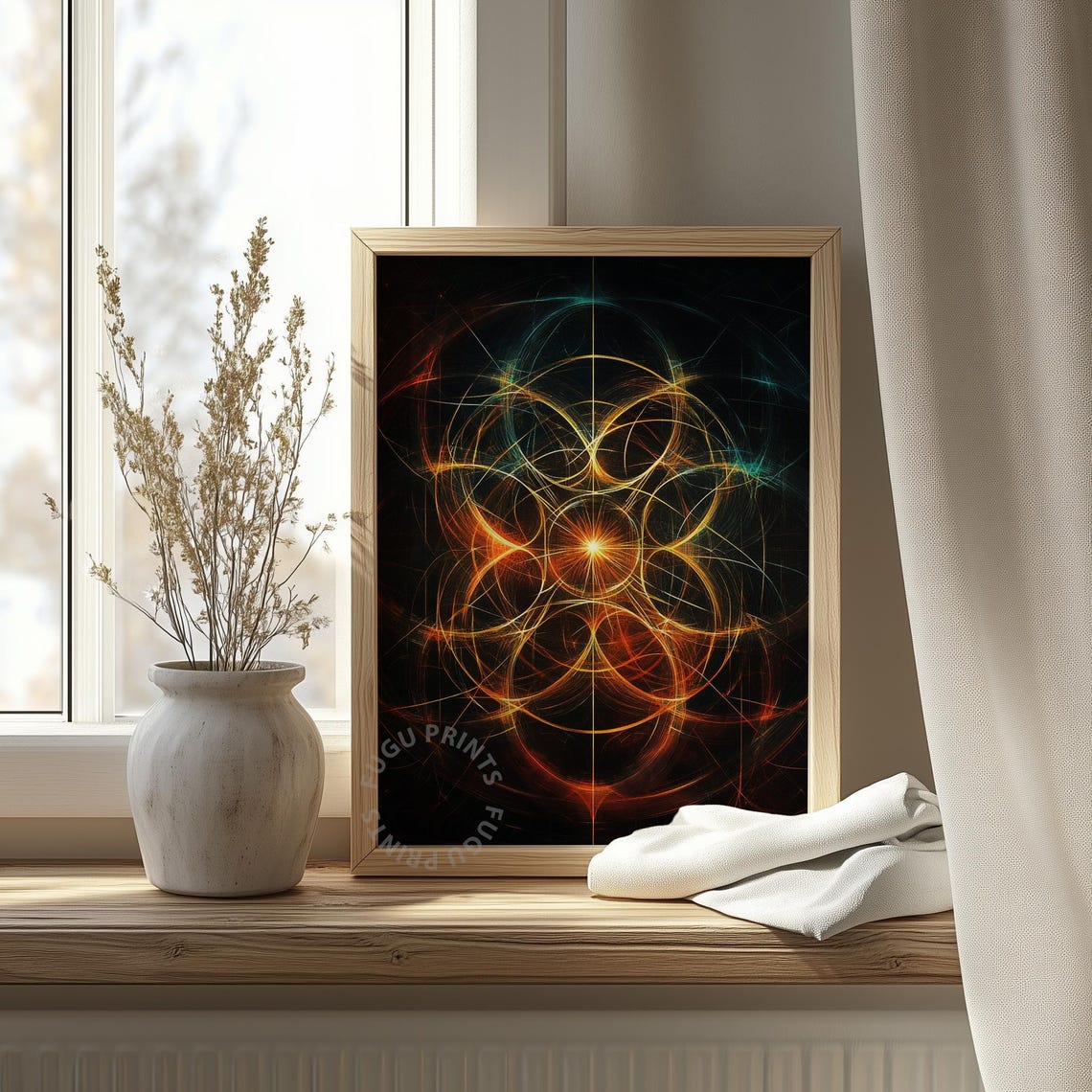 Fractal Art Geometric Wall Art Print - Image 4