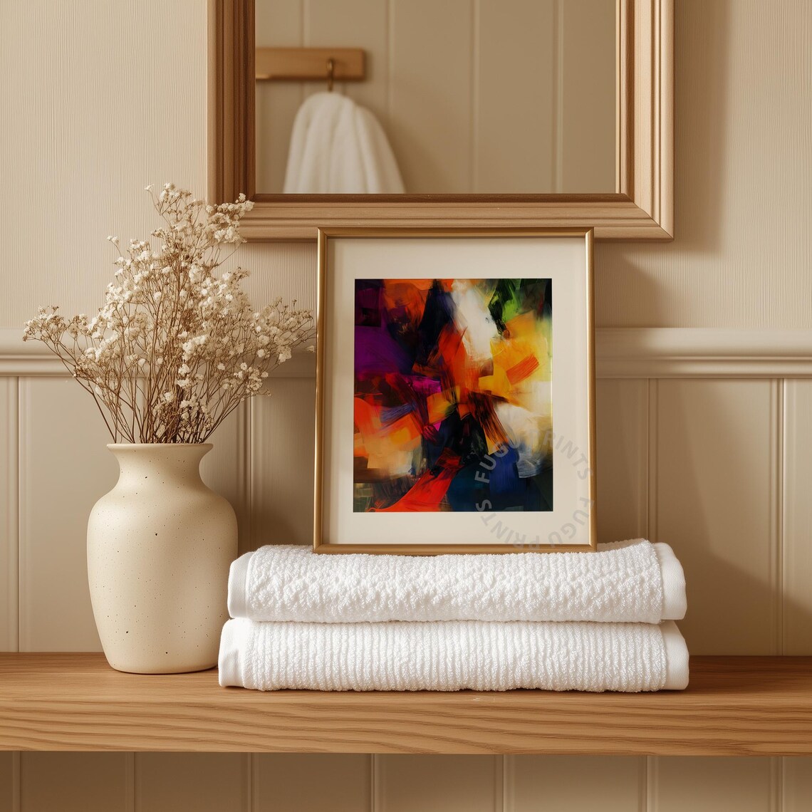 Abstract Expressionist Painting, Modern Decor - Image 3