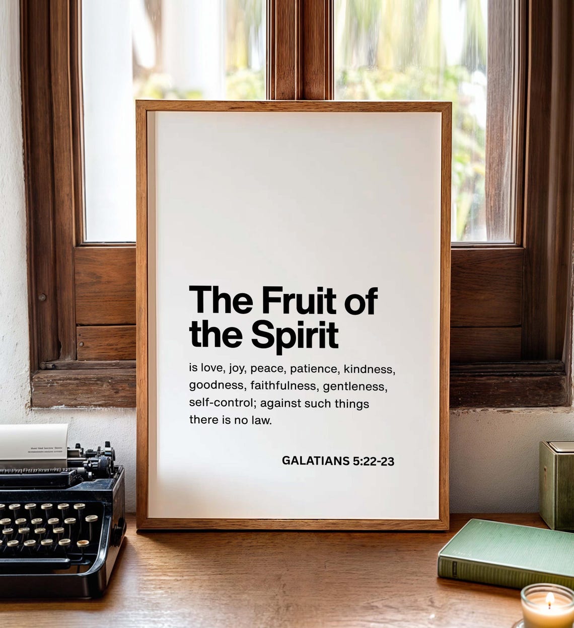 The Fruit Of The Spirit Galatians Love Joy Peace Bible Verse Poster