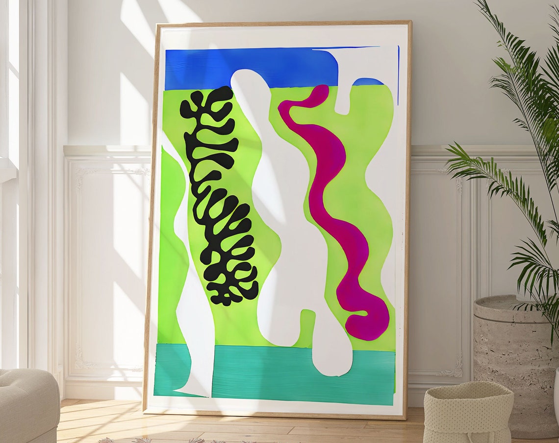 Henri Matisse The Lagoon Jazz Cut Out Abstract Colorful Poster - Image 6