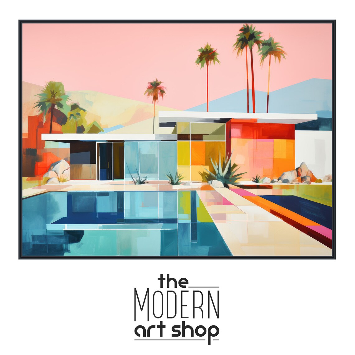 Mid Century Architecture, Palm Springs Art Print - Image 4