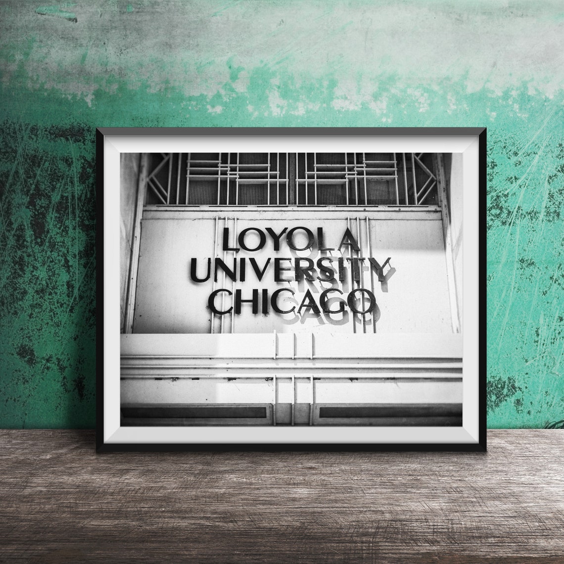 Loyola University Chicago Art Deco Building Sign Campus Poster - Image 2