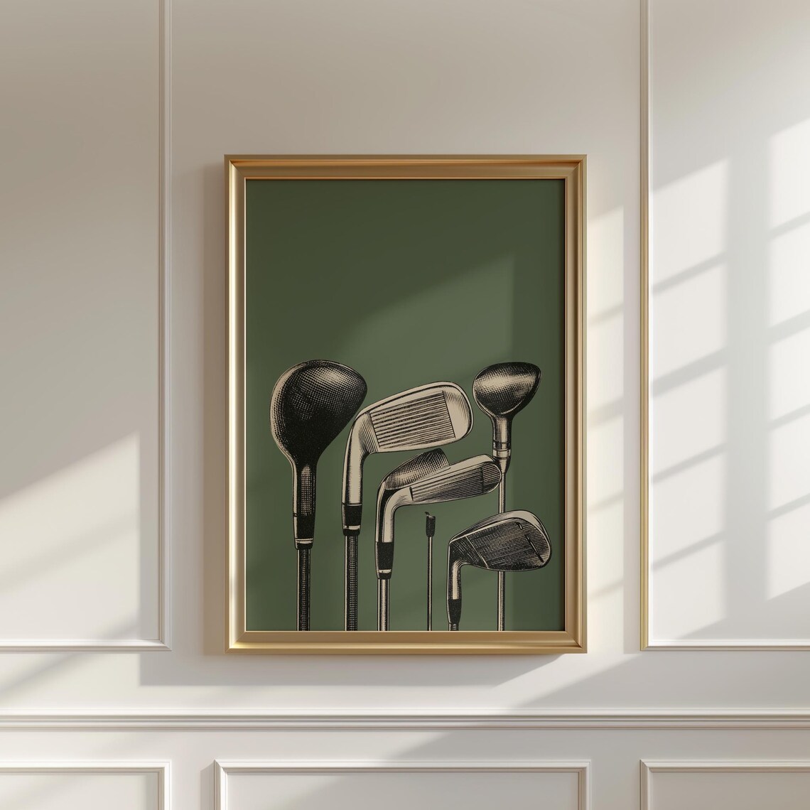 Golf Club Vintage Golfing Poster Art Print