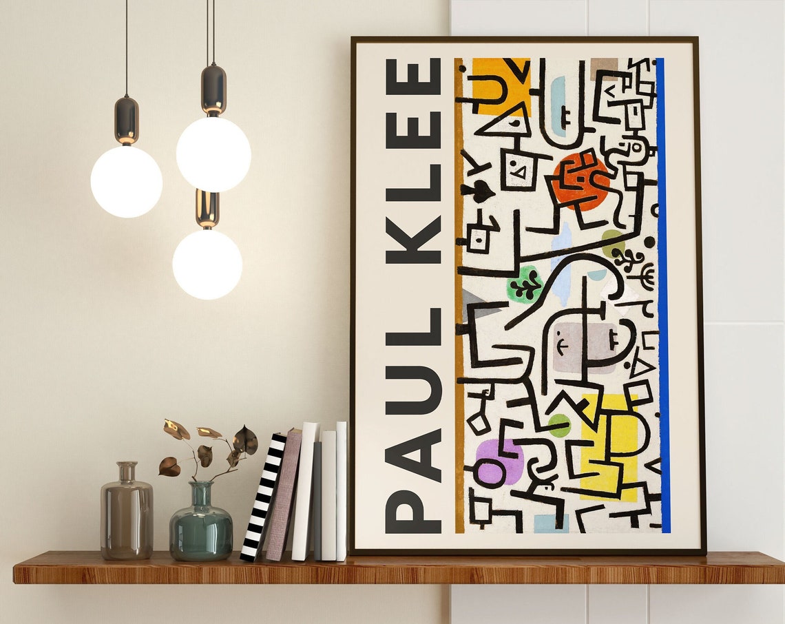 Paul Klee Playful Doodle Line Abstract Colorful Modern Museum Print - Image 3