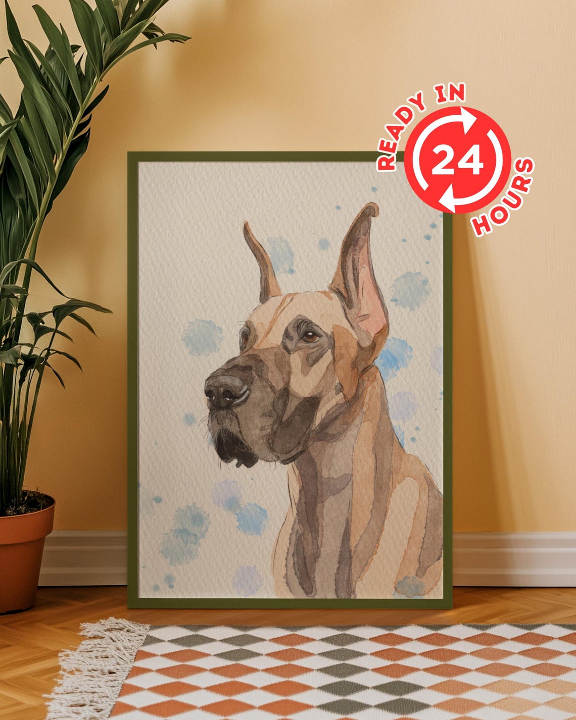 Pet Portrait Painting Custom Dog Painting Pet Loss Gift Wall Art Pet Portrait From Photo Dog Nursery Wall Art Dog Remembrance Gift