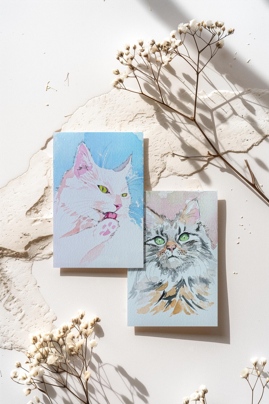 Custom Pet Portrait Watercolor Painting, From Photo - Image 3