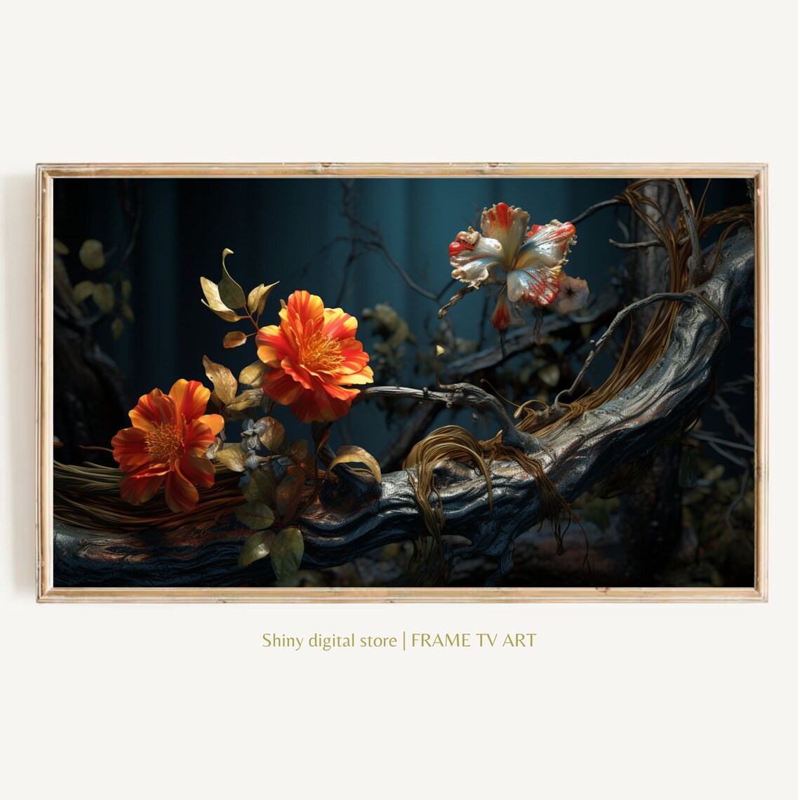 Van Gogh Floral Artwork, Elegant Living Room Decor